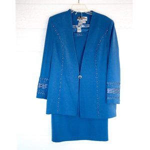 Ben Marc Dressy Blue 2 Pc Suit Size 14